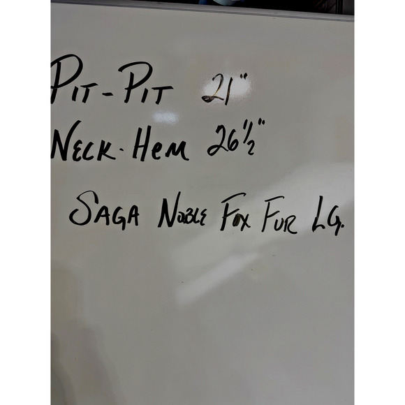 VINTAGE Saga Fox Norway Fur Made In Korea Real Genuine Gray White Pelts Large - Picture 5 of 5
